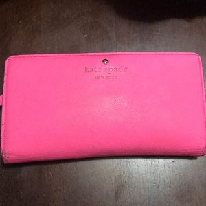 Kate spade hot pink wallet